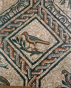 (detalle) del suelo de la Basílica Cristiana Primitiva de Aquileia, Udine